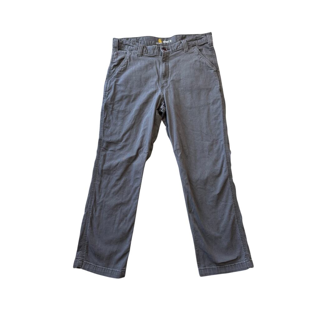 Carhartt 102291 Men's Relaxed Straight Rigby Canvas Work Pants Gray 36x30